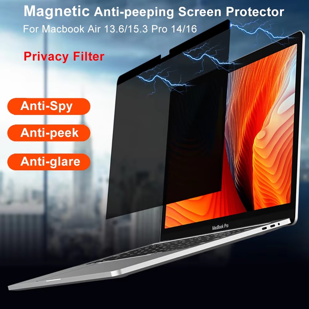 Matte Anti Glare Screen - Magnetische Privacy Screen Protector Voor Macbook