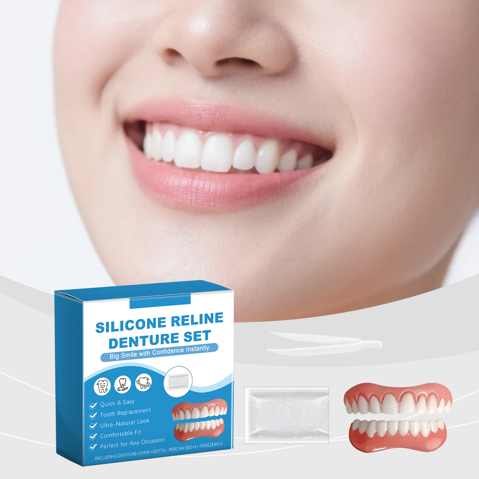 Volledige gebitsprothese set o - Full Cover Adhesive recensie en prijs