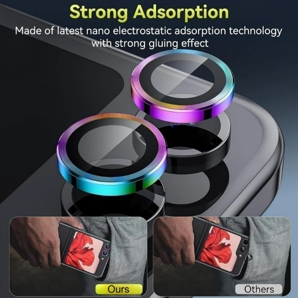Metalen Camera Lens Protector  - Tempered Glass Screen 9H recensie en prijs